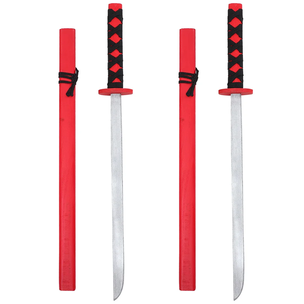 2Pcs Wood Samurai Swords Props Halloween Party Cosplay Toys Simulated Interactive Kids Toys
2Pcs Wood Samurai Swords Props Halloween Party Cosplay Toys Simulated Interactive Kids Toys