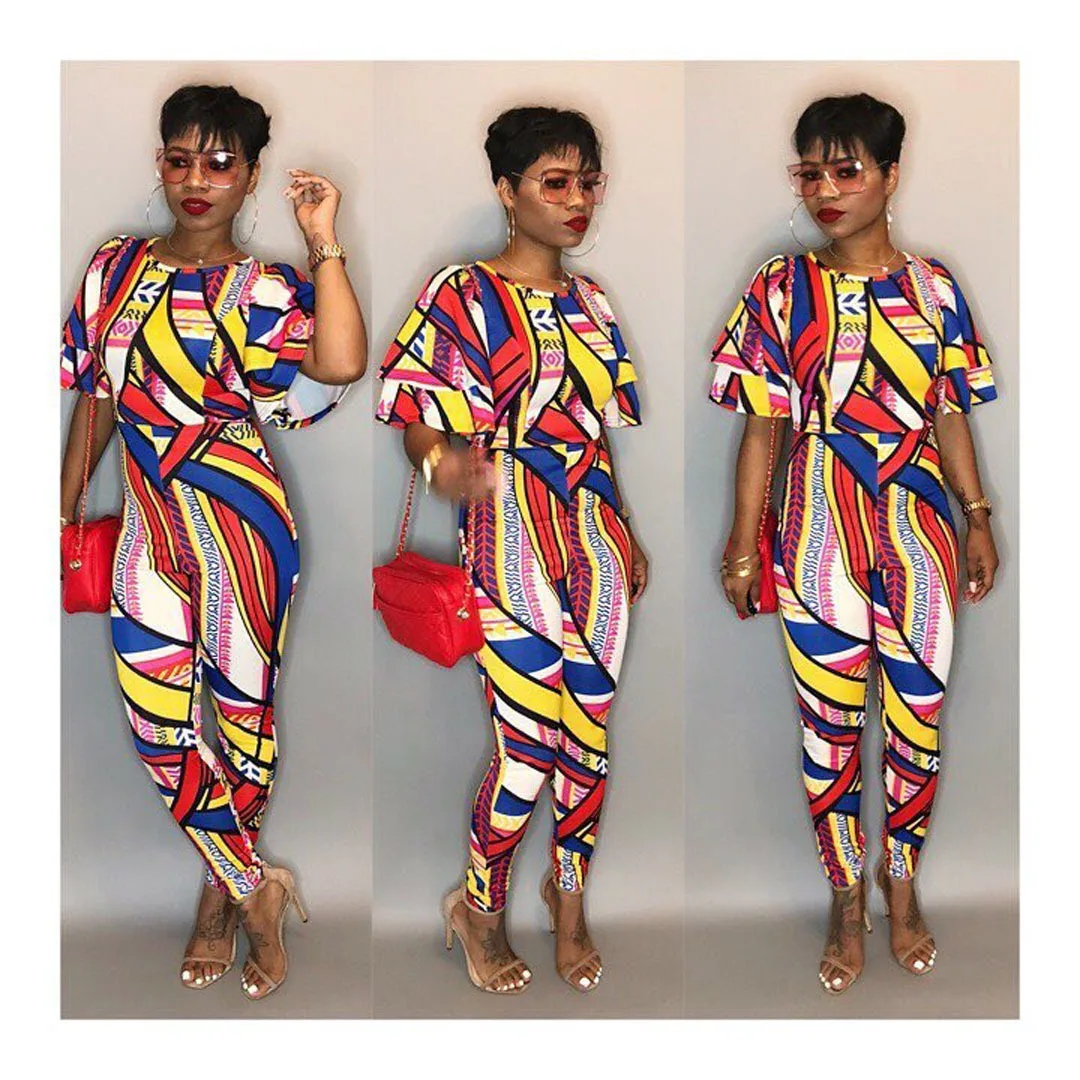 2022 Clothes for Women Summer Street Fashion Jumpsuit Casual Print Loose Short Sleeve Ninth Sexy Bodysuit One Piece Jumpsuit
2022 Clothes for Women Summer Street Fashion Jumpsuit Casual Print Loose Short Sleeve Ninth Sexy Bodysuit One Piece Jumpsuit