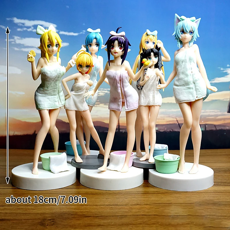 

New Arrived 18CM Anime Sword Art Online SAO Yuuki Asuna Yui Kawaii PVC Figure Model Kids Toys Doll Animation Collectible Gifts