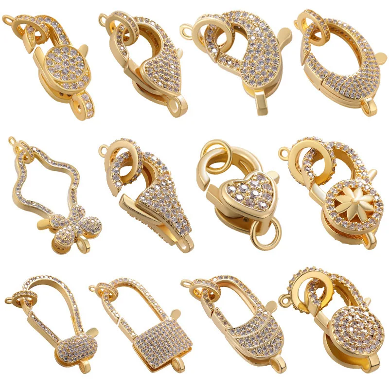 Zircon Micro-Set Geometric Full Diamond Keychain Lobster Clasp Necklace Handbag Connection Mouth Diy Pendant Jewelry Accessories
Zircon Micro-Set Geometric Full Diamond Keychain Lobster Clasp Necklace Handbag Connection Mouth Diy Pendant Jewelry Accessories