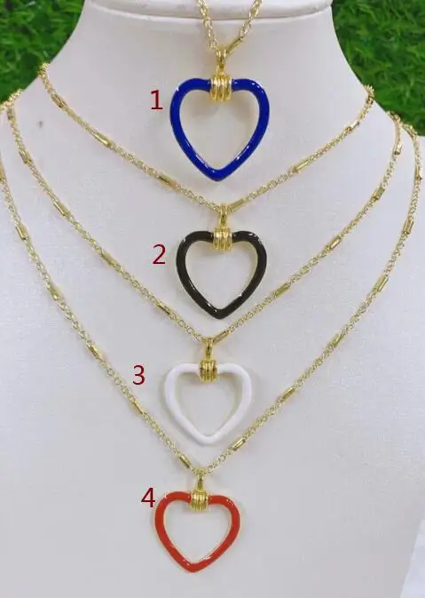 Heart Charm Pendant Necklace for Women Stainless Steel Silm Box Chain Gold Color Enamel Candy Cute Lady Girl Gift Choker fd4s
Heart Charm Pendant Necklace for Women Stainless Steel Silm Box Chain Gold Color Enamel Candy Cute Lady Girl Gift Choker fd4s