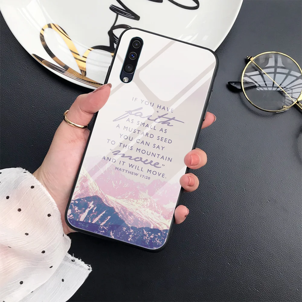 Bible Text Phone Case for Samsung Galaxy A51 A52 A71 M40S A20S S20FE S21Ultra S10 S21Plus A12 A13 5G Tempered Glass Cover Fundas
Bible Text Phone Case for Samsung Galaxy A51 A52 A71 M40S A20S S20FE S21Ultra S10 S21Plus A12 A13 5G Tempered Glass Cover Fundas