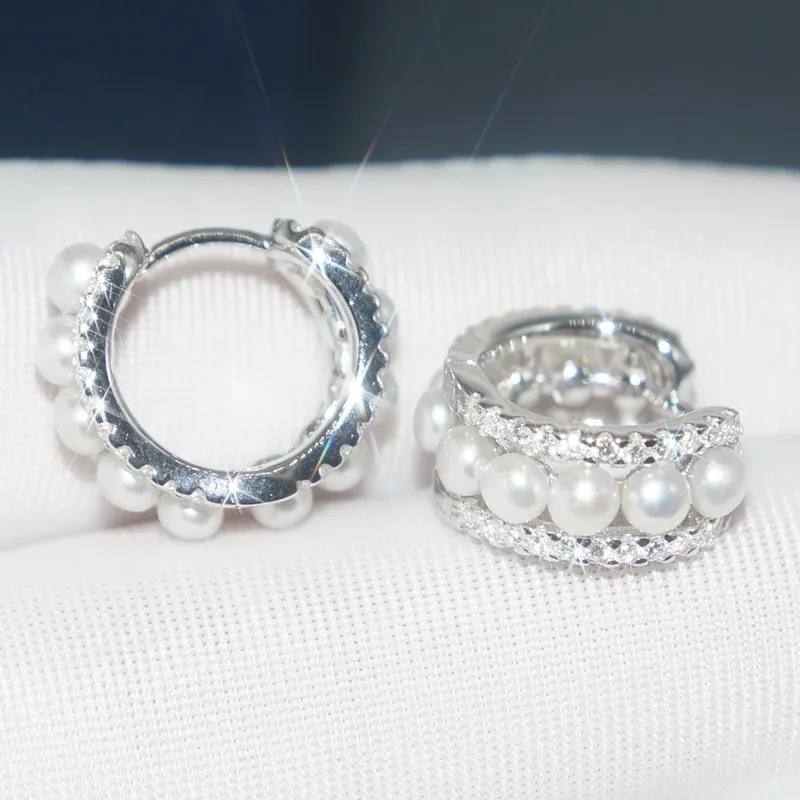 Sterling Silver-Color With Beads Earrings For Women Party Bling Nice Freshwater Pearl Trendy High Quality Girl Party Stud
Sterling Silver-Color With Beads Earrings For Women Party Bling Nice Freshwater Pearl Trendy High Quality Girl Party Stud