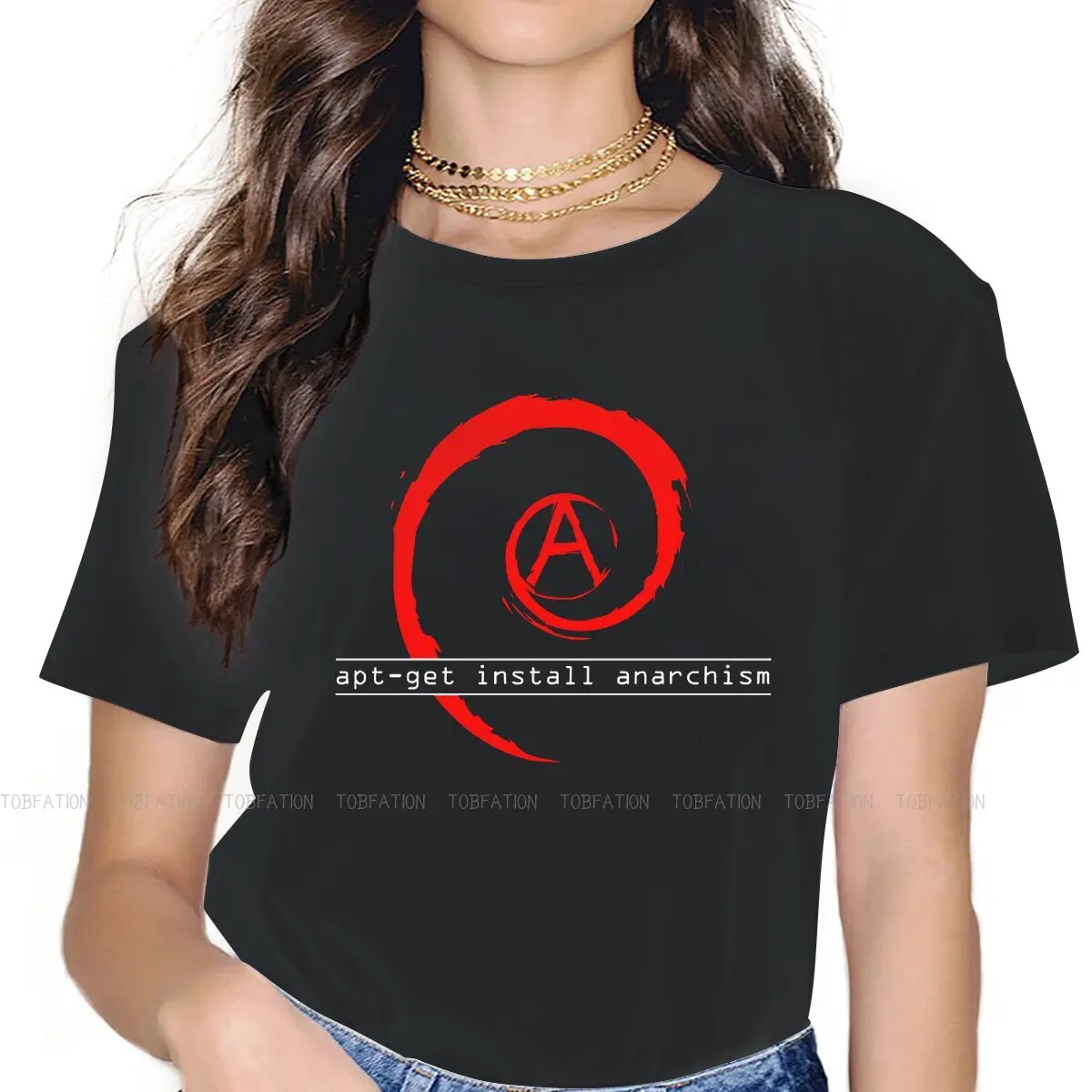 Футболки Apt Get установить Анархизм 5XL Linux унисекс Minix для девочек стильная уличная