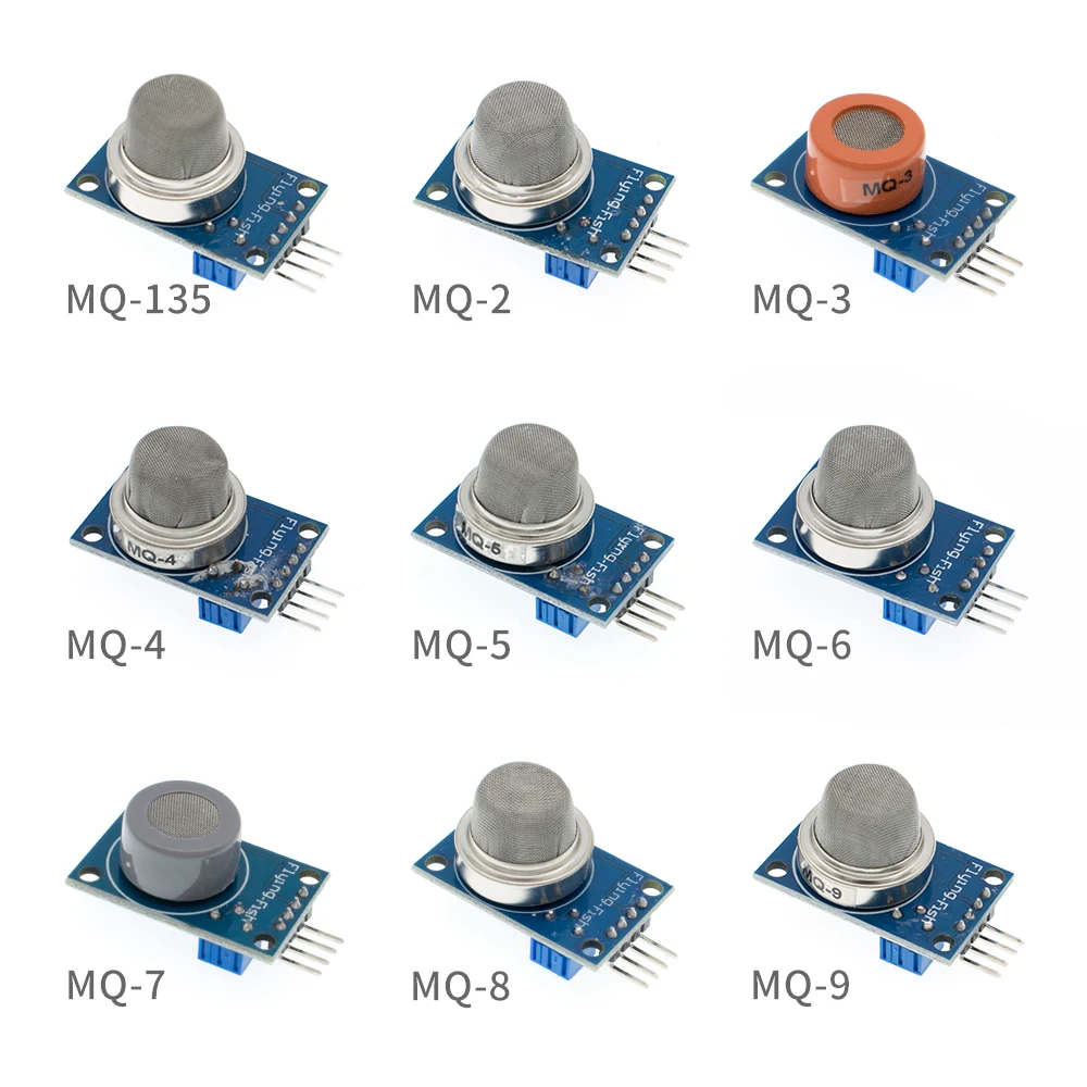 

MQ-2 MQ-3 MQ-4 MQ-5 MQ-6 MQ-7 MQ-8 MQ-9 MQ-135 Detection Smoke methane liquefied Gas Sensor Module for Arduino Starter DIY Kit