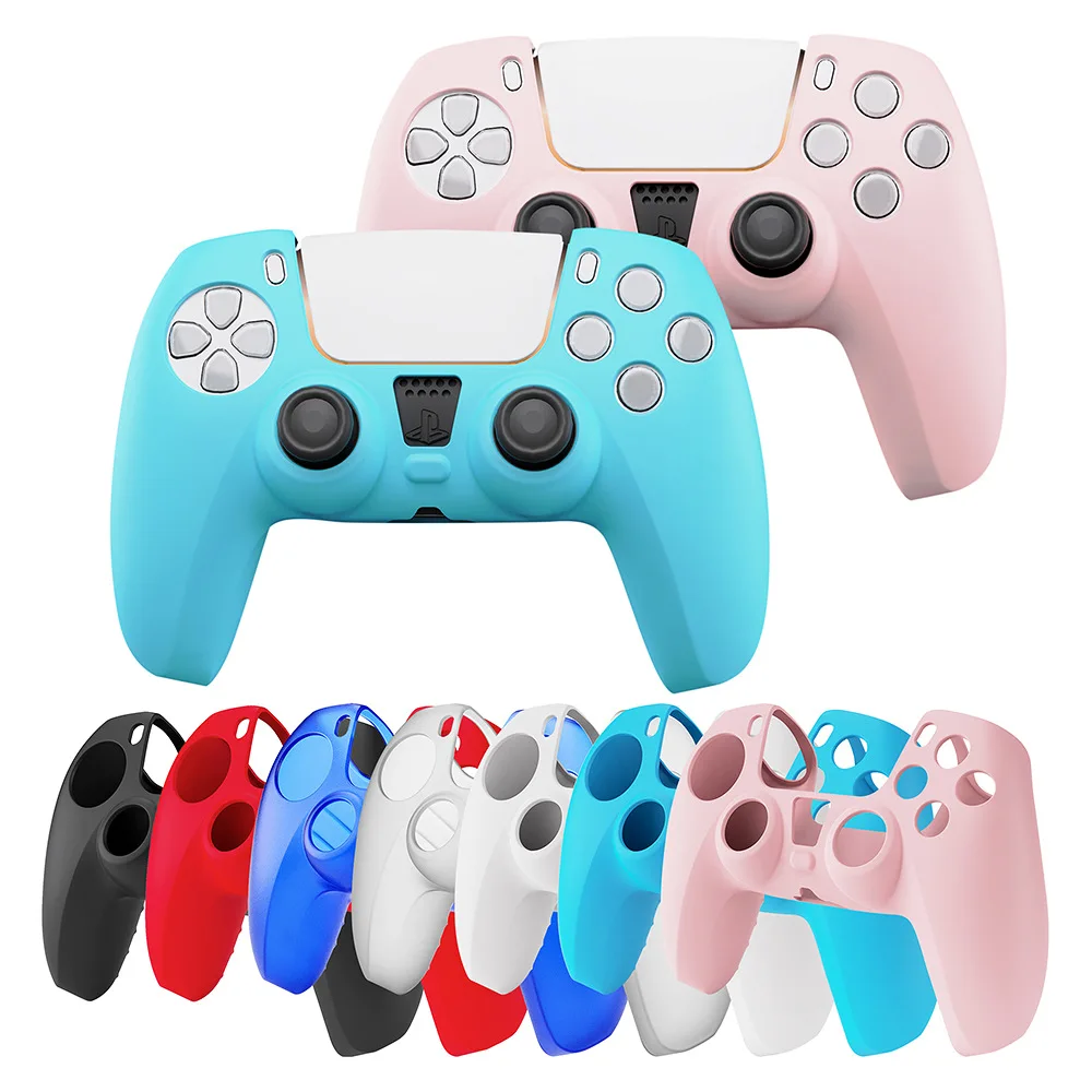 Soft Silicone Colorful Rubber Gamepad Protective Cover Joystick For PS5 Wireless Game Controller Shell
Soft Silicone Colorful Rubber Gamepad Protective Cover Joystick For PS5 Wireless Game Controller Shell