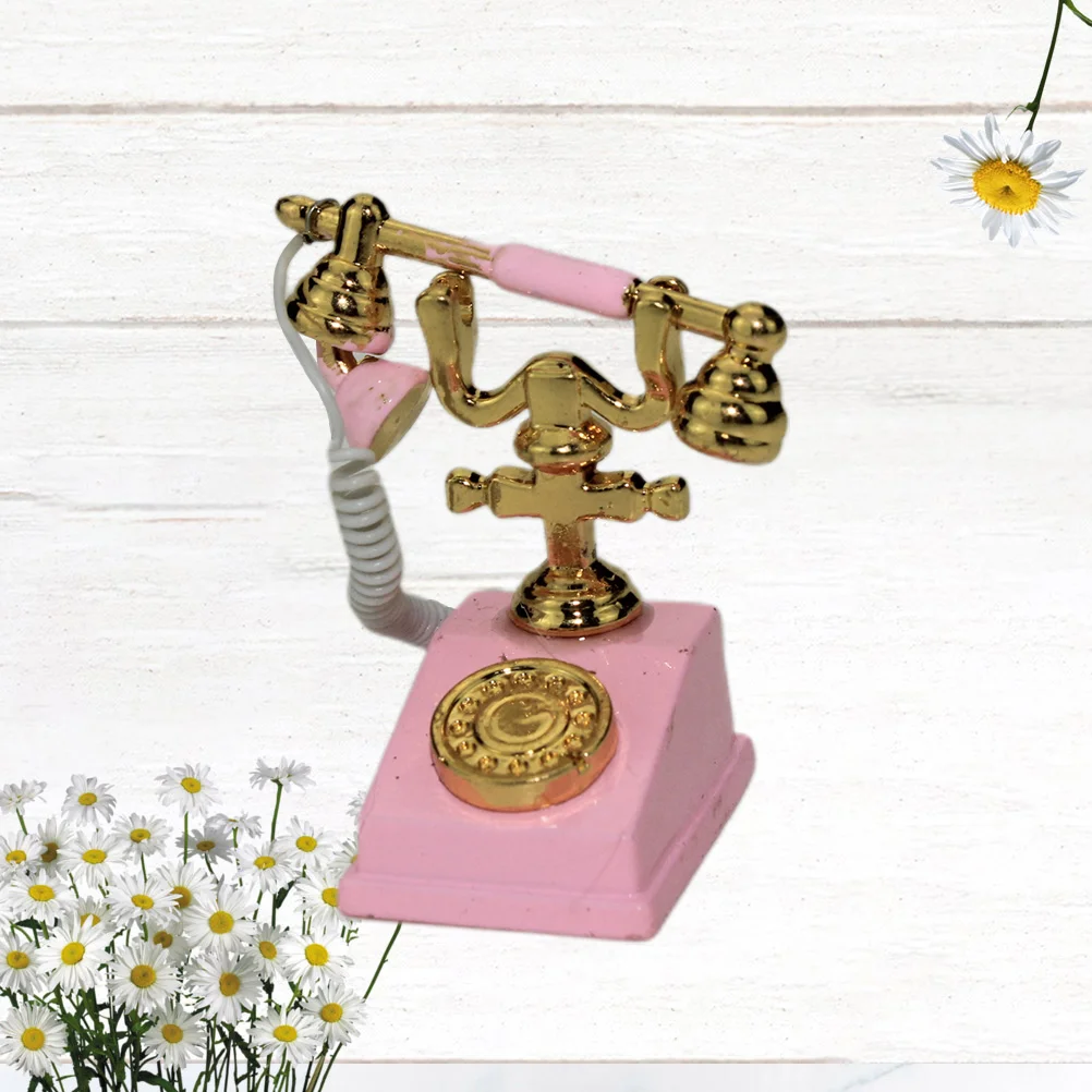 Mini Retro Decor Miniature Model Table 12 Vintage Decoration House Telephone Home Accesories
Mini Retro Decor Miniature Model Table 12 Vintage Decoration House Telephone Home Accesories
