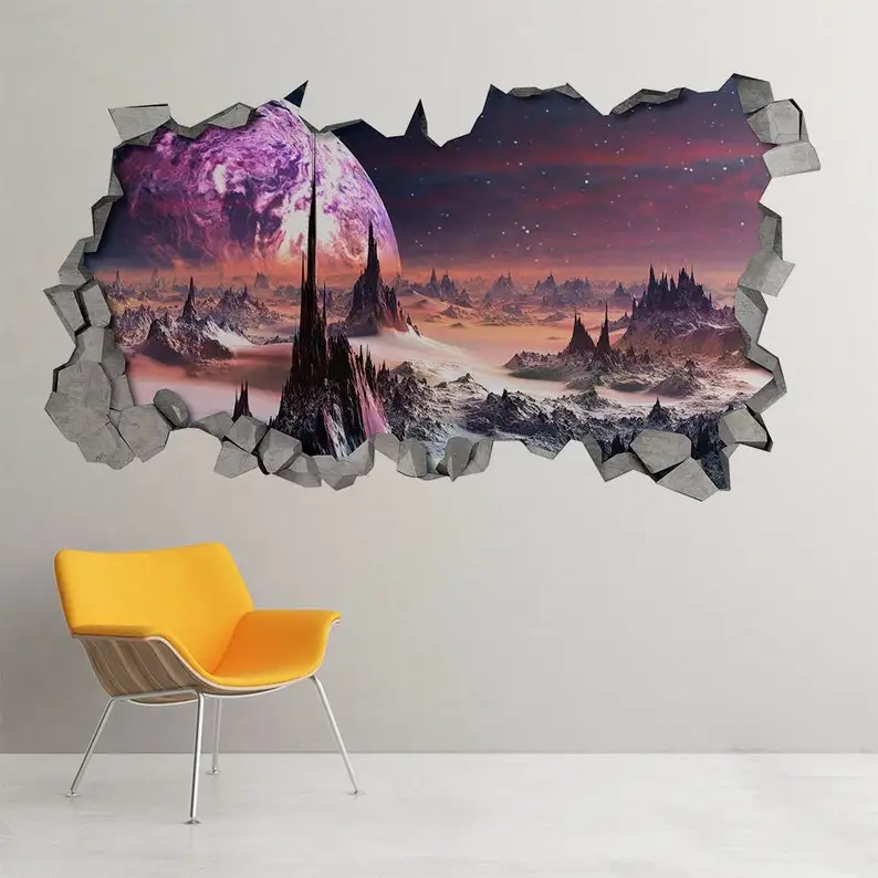 Alien Planet 3D Wall Decor - Broken Wall Decal - Wall Sticker - Wall Decal - 3d wall decals - 3d printed - 3d wall art - SKU: AP
Alien Planet 3D Wall Decor - Broken Wall Decal - Wall Sticker - Wall Decal - 3d wall decals - 3d printed - 3d wall art - SKU: AP