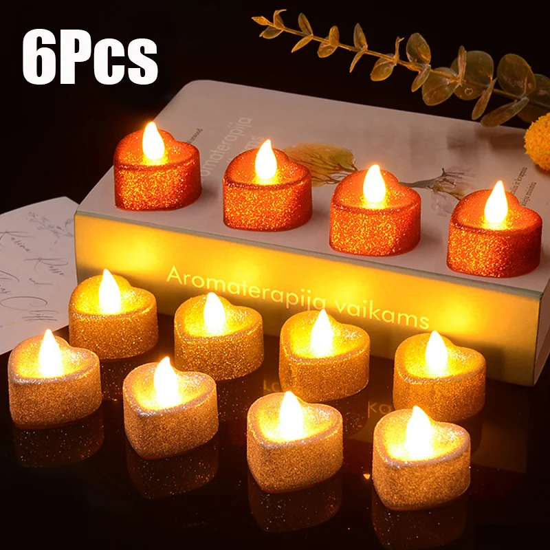 Glitter Candle Light Heart Shaped LED Electronic Candle Battery Powered Flameless Romantic Light for Wedding Valentine's Day
Glitter Candle Light Heart Shaped LED Electronic Candle Battery Powered Flameless Romantic Light for Wedding Valentine's Day