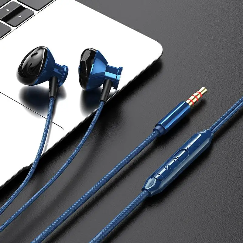 Wired Headphones With Microphone Wire-Controlled Metal In-Ear Headphones Music Sport Earphones Gaming Headset Volume Control
Wired Headphones With Microphone Wire-Controlled Metal In-Ear Headphones Music Sport Earphones Gaming Headset Volume Control