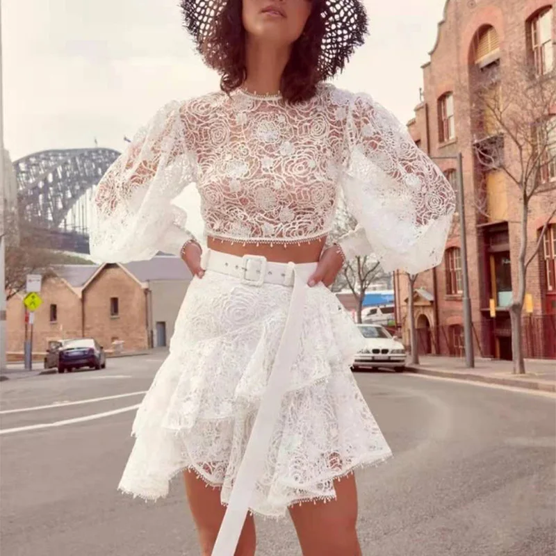 FOR 2022 New Fashion Temperament Sweet Embroidery Perspective Shirt Top + High Waist Lotus Leaf Skirt Set Female
FOR 2022 New Fashion Temperament Sweet Embroidery Perspective Shirt Top + High Waist Lotus Leaf Skirt Set Female