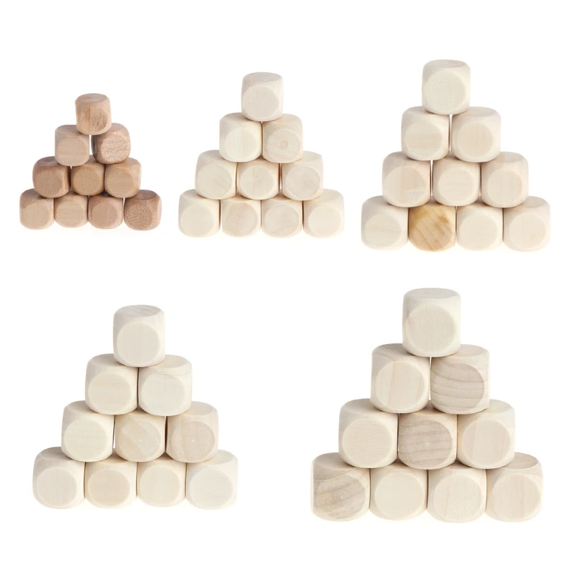 

Незаконченные деревянные кубики, пустые квадратные блоки с закругленными углами (10 шт. в упаковке)