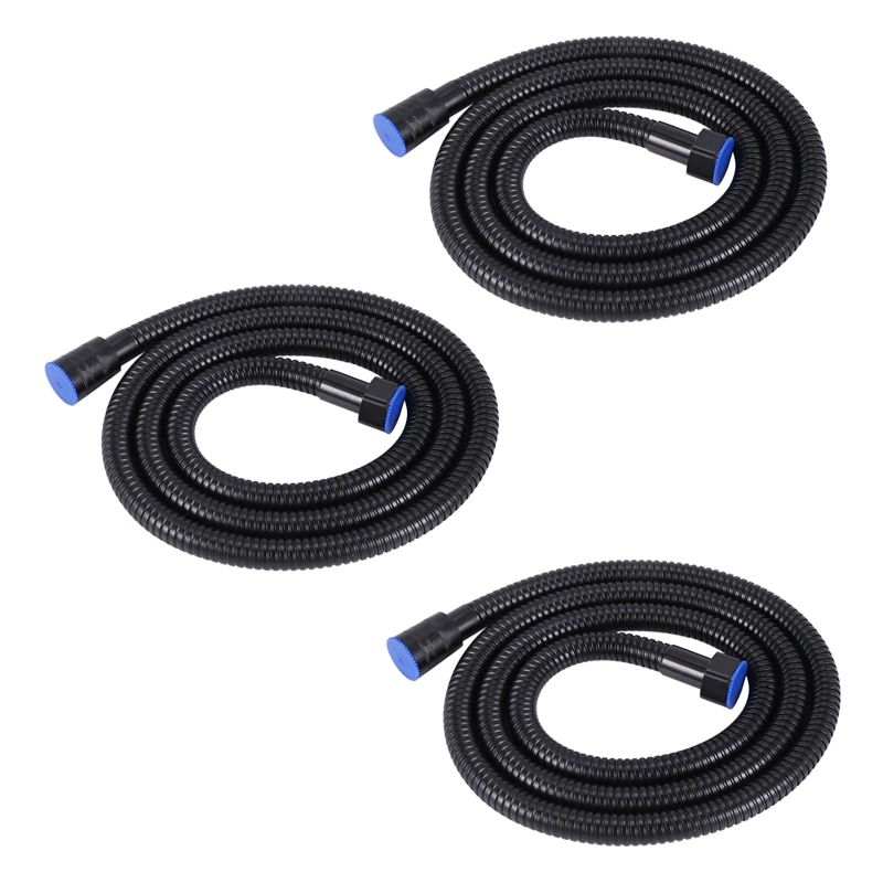 3X Black Shower Hose 150Cm Stainless Steel Shower Tube Flexible Gold Bathroom Hose Plumbing Glossy
3X Black Shower Hose 150Cm Stainless Steel Shower Tube Flexible Gold Bathroom Hose Plumbing Glossy