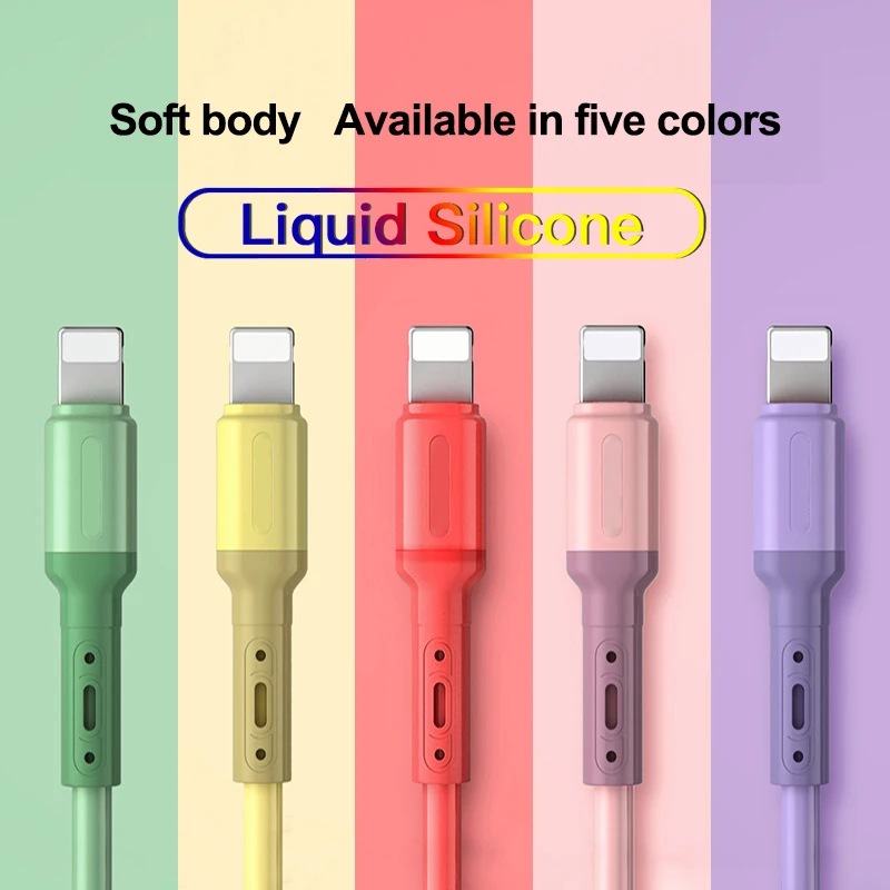 USB Cable For iPhone 13 12 11 Pro Max X XR XS 8 7 6s 6 iPad Fast Data Charging Charger USB Wire Cord Liquid Silicone Cable 1/2M
USB Cable For iPhone 13 12 11 Pro Max X XR XS 8 7 6s 6 iPad Fast Data Charging Charger USB Wire Cord Liquid Silicone Cable 1/2M