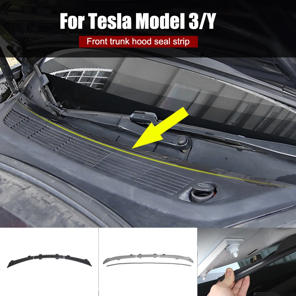 Front Trunk Hood Seal Strip Waterproof Dustproof Weather Bar Air Vent Intake Protector for Tesla Model 3 Model Y Accessories
Front Trunk Hood Seal Strip Waterproof Dustproof Weather Bar Air Vent Intake Protector for Tesla Model 3 Model Y Accessories