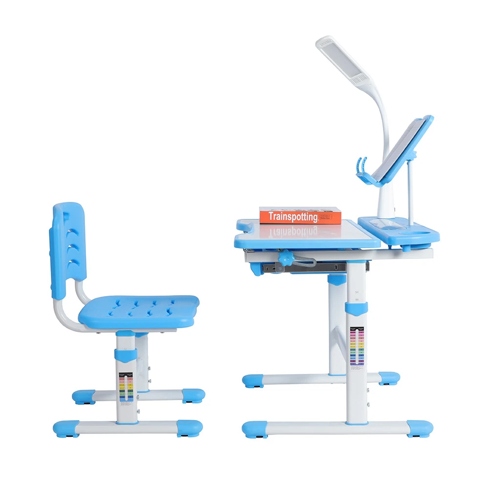 Adjustable Height Children's Desk and Comfortable Chair Set with Lamp Kids Study Table 100~240V Desk
Adjustable Height Children's Desk and Comfortable Chair Set with Lamp Kids Study Table 100~240V Desk