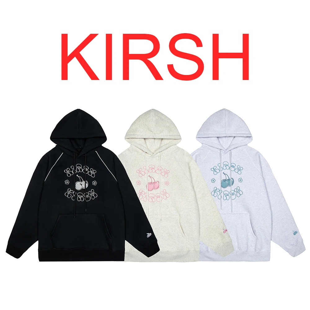 2023 New Spring and Autumn Women's Korea KIRSH Cherry Letter Flower Embroidery High Quality Cotton hoodie
2023 New Spring and Autumn Women's Korea KIRSH Cherry Letter Flower Embroidery High Quality Cotton hoodie