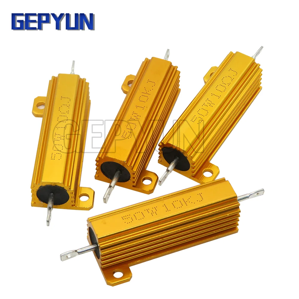 1pcs 50W Aluminum Power Metal Shell Case Wirewound Resistor 0.05 0.1 0.5 1 2 6 8 10 20 200 500 750 800 1K 10K ohm 0.01-100K
1pcs 50W Aluminum Power Metal Shell Case Wirewound Resistor 0.05 0.1 0.5 1 2 6 8 10 20 200 500 750 800 1K 10K ohm 0.01-100K