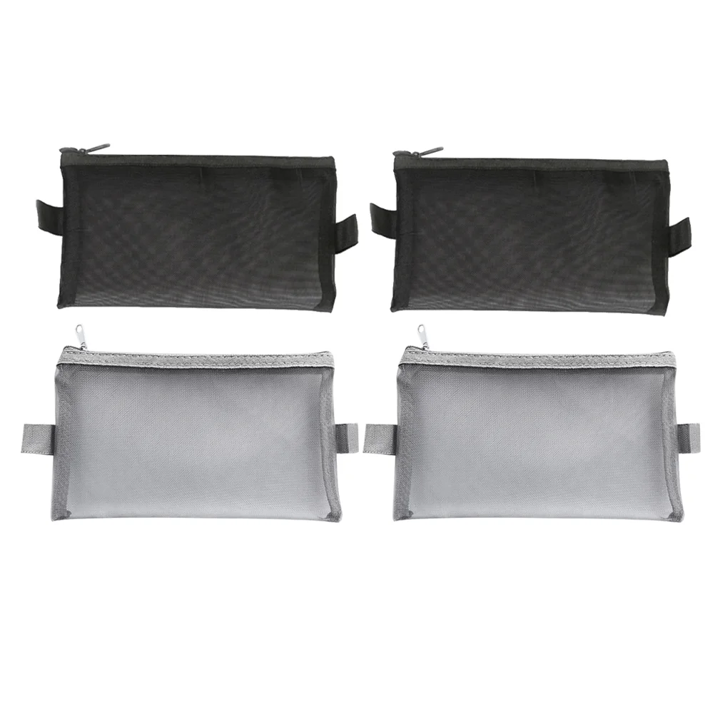 4pcs Large Capacity Mesh Pouch Portable Zipper Stationery Bag (Large Size Black/Gray, 2 for each)
4pcs Large Capacity Mesh Pouch Portable Zipper Stationery Bag (Large Size Black/Gray, 2 for each)