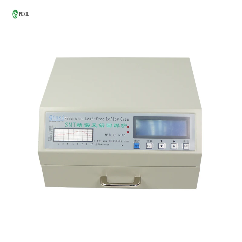 Wholesale Desktop Automatic QS-5100 T962 IC Heater Infrared Reflow Wave Oven 600W soldering heating equipment
Wholesale Desktop Automatic QS-5100 T962 IC Heater Infrared Reflow Wave Oven 600W soldering heating equipment