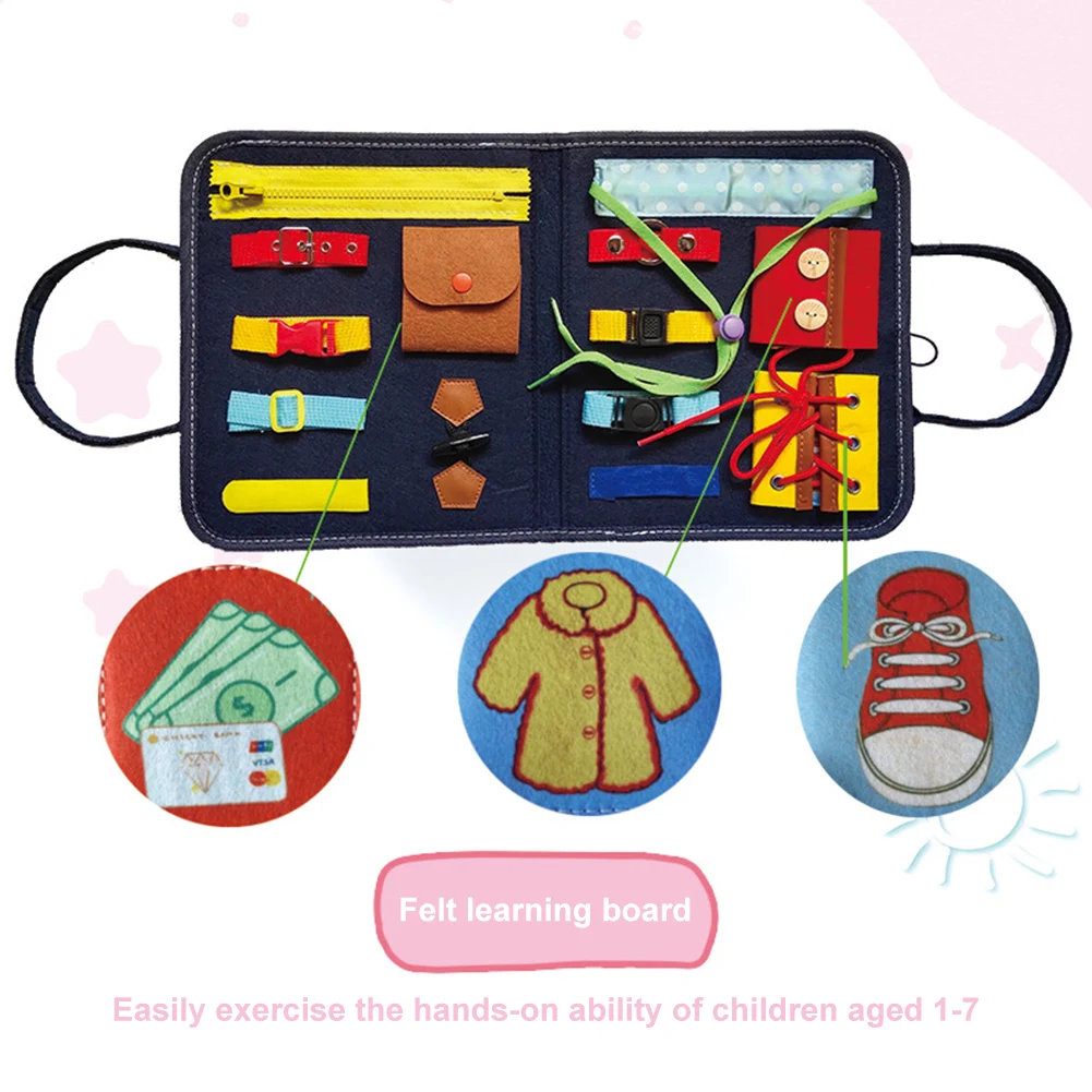 Children Multifunctional Teaching Aids Fine Motor Action Training Clothes Storage Bag for Learning Basic Skills Gifts
Children Multifunctional Teaching Aids Fine Motor Action Training Clothes Storage Bag for Learning Basic Skills Gifts