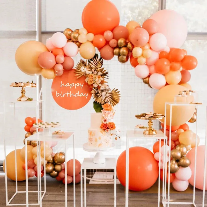 131pcs Matte Orange Balloon Garland Arch Kit Pink Gold Balloons Rustic Wedding Decoration Birthday Party Decor Kids Baby Shower
131pcs Matte Orange Balloon Garland Arch Kit Pink Gold Balloons Rustic Wedding Decoration Birthday Party Decor Kids Baby Shower