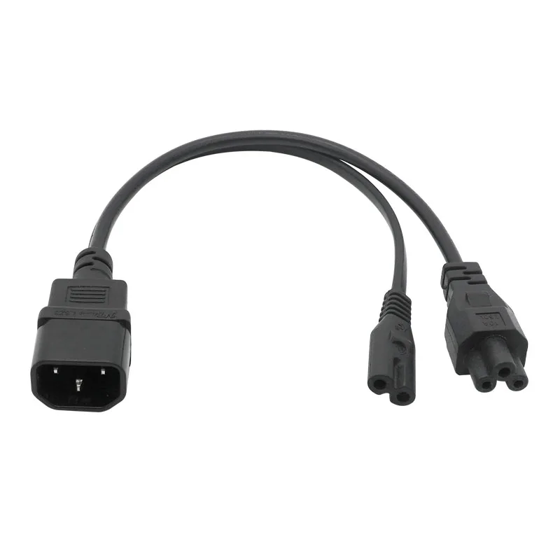 Y Type Splitter Power Cord ,IEC320 C14 Plug 3-Prong Male Power Cable Cord AC Power Adapter to C7 +C5 Female
Y Type Splitter Power Cord ,IEC320 C14 Plug 3-Prong Male Power Cable Cord AC Power Adapter to C7 +C5 Female