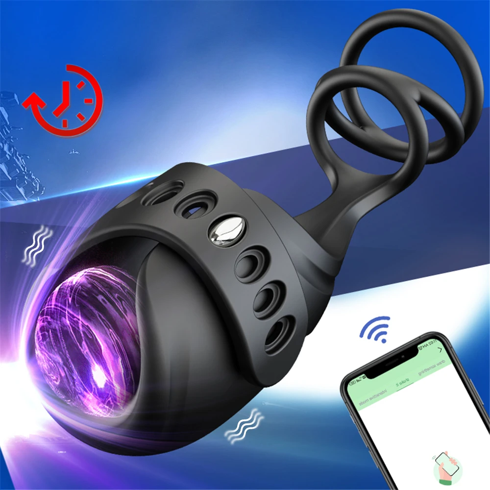 Мужской тренажер для пениса мастурбаторы для мужчин Задержка эякуляции стимуляция головки Вибрационный Массажер кольцо на член секс-игрушки для мужчин