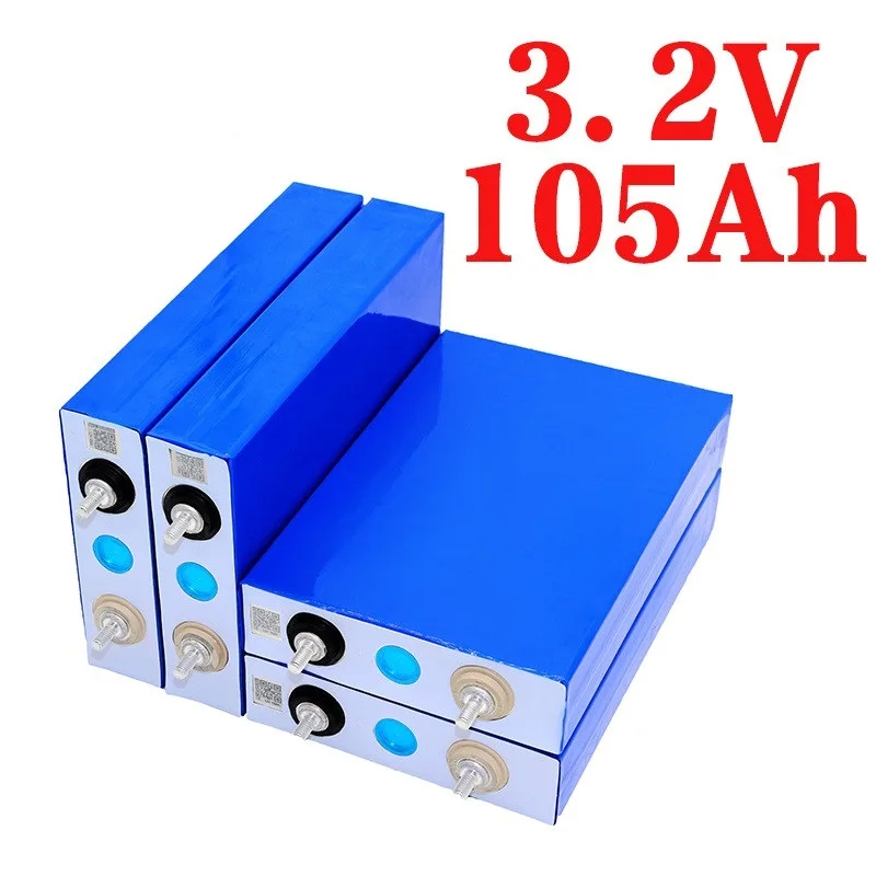 4 PCS 3.2v 105Ah LifePo4 battery 300A 3C high current large capacity for 12V 24V DIY solar system electric car golf cart
4 PCS 3.2v 105Ah LifePo4 battery 300A 3C high current large capacity for 12V 24V DIY solar system electric car golf cart