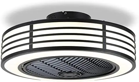 Ceiling Fan - 22" Low Profile Flush Mount Ceiling Fans with Remote and Reversible, 6-Speed and Stepless Dimming, Modern Encl
Ceiling Fan - 22" Low Profile Flush Mount Ceiling Fans with Remote and Reversible, 6-Speed and Stepless Dimming, Modern Encl