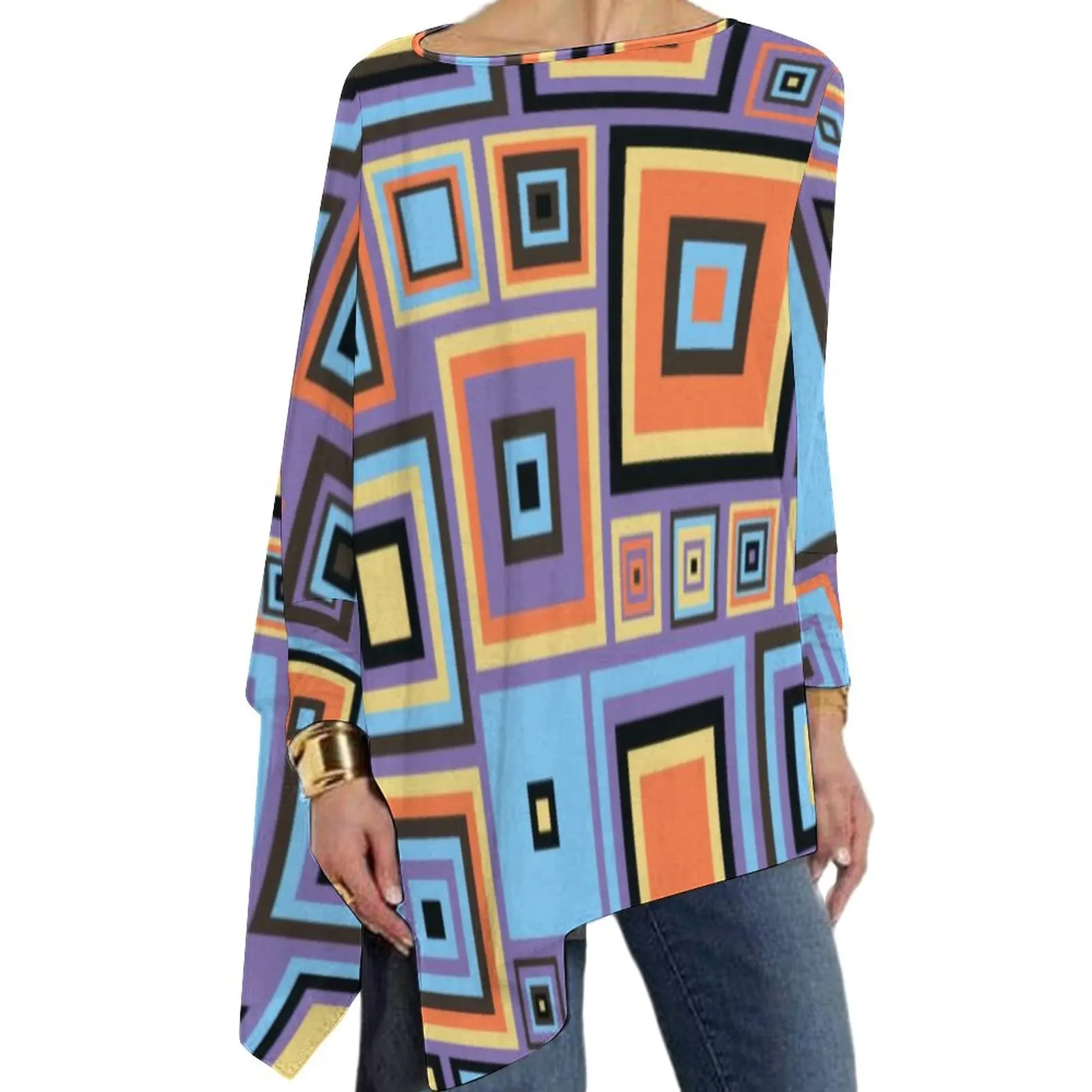 Colorful Retro 60s T Shirts Geometric Vintage Street Wear Long-Sleeve T Shirt Y2K Print Tees Ladies Clothes Big Size 4XL 5XL
Colorful Retro 60s T Shirts Geometric Vintage Street Wear Long-Sleeve T Shirt Y2K Print Tees Ladies Clothes Big Size 4XL 5XL