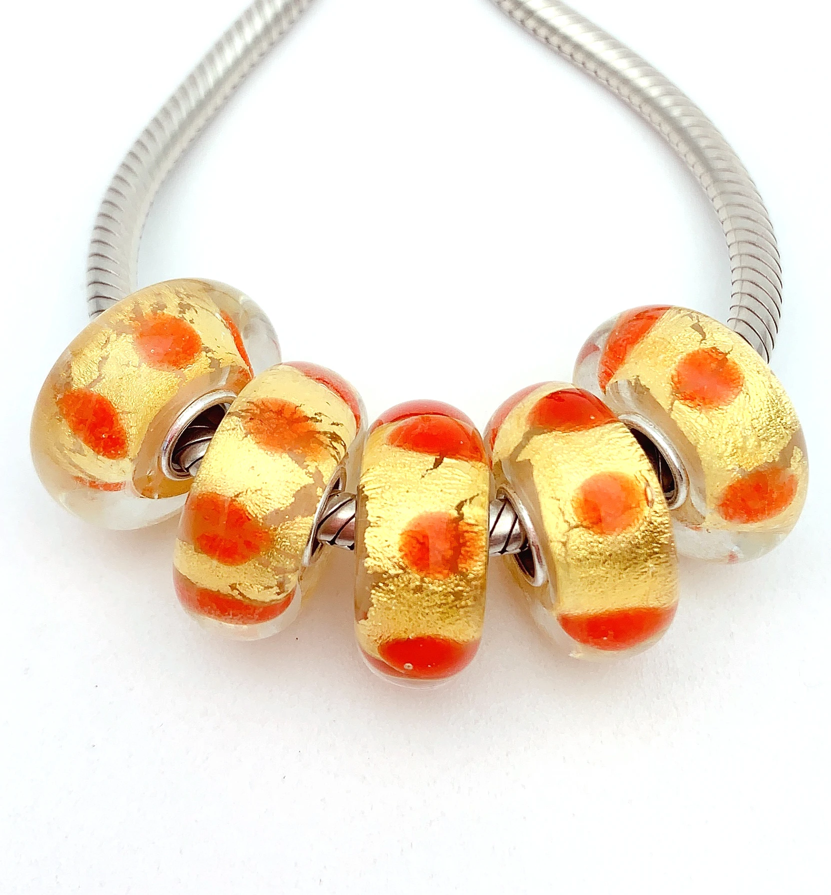 YG135 5X 100% Authenticity S925 Sterling Silver Beads Murano Glassbeads beads Fit European Charms Bracelet diy jewelry Lampwork
YG135 5X 100% Authenticity S925 Sterling Silver Beads Murano Glassbeads beads Fit European Charms Bracelet diy jewelry Lampwork