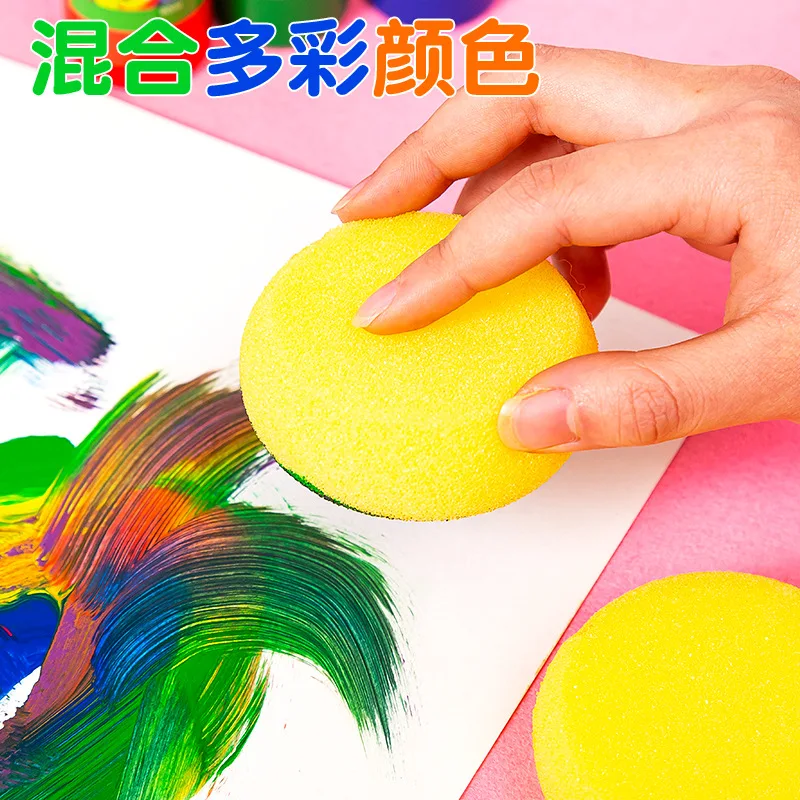 Sponge Brush Painting Graffiti Tools Children'S Art Material Round Sponge Stick Stamp Unisex Diy Rubbing
Sponge Brush Painting Graffiti Tools Children'S Art Material Round Sponge Stick Stamp Unisex Diy Rubbing