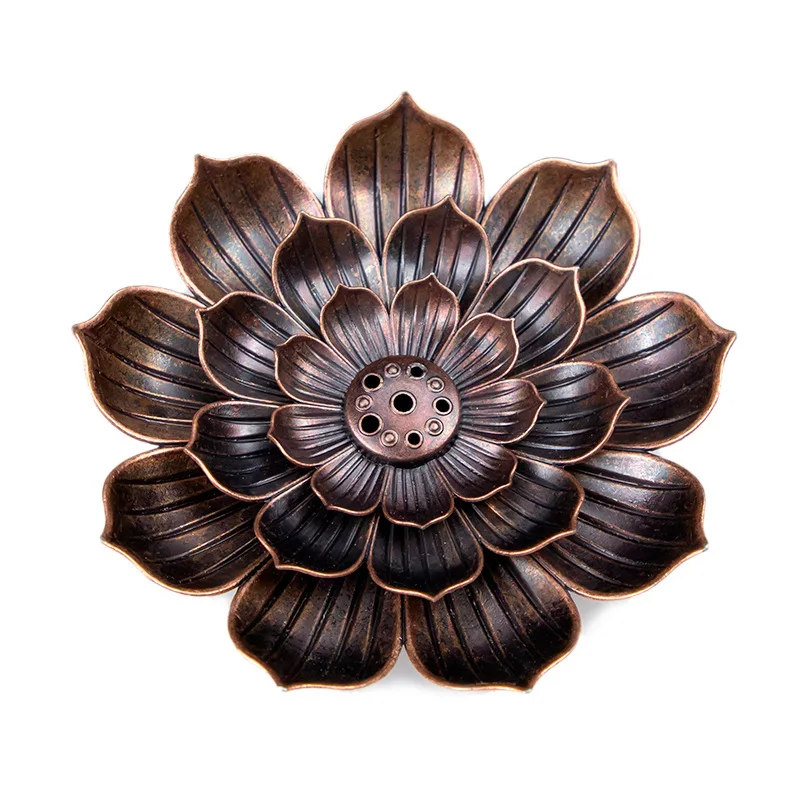 Incense Burner Reflux Stick Incense Holder Home Buddhism Decoration Coil Censer With Lotus Flower Shape Bronze / Copper Zen Budd
Incense Burner Reflux Stick Incense Holder Home Buddhism Decoration Coil Censer With Lotus Flower Shape Bronze / Copper Zen Budd