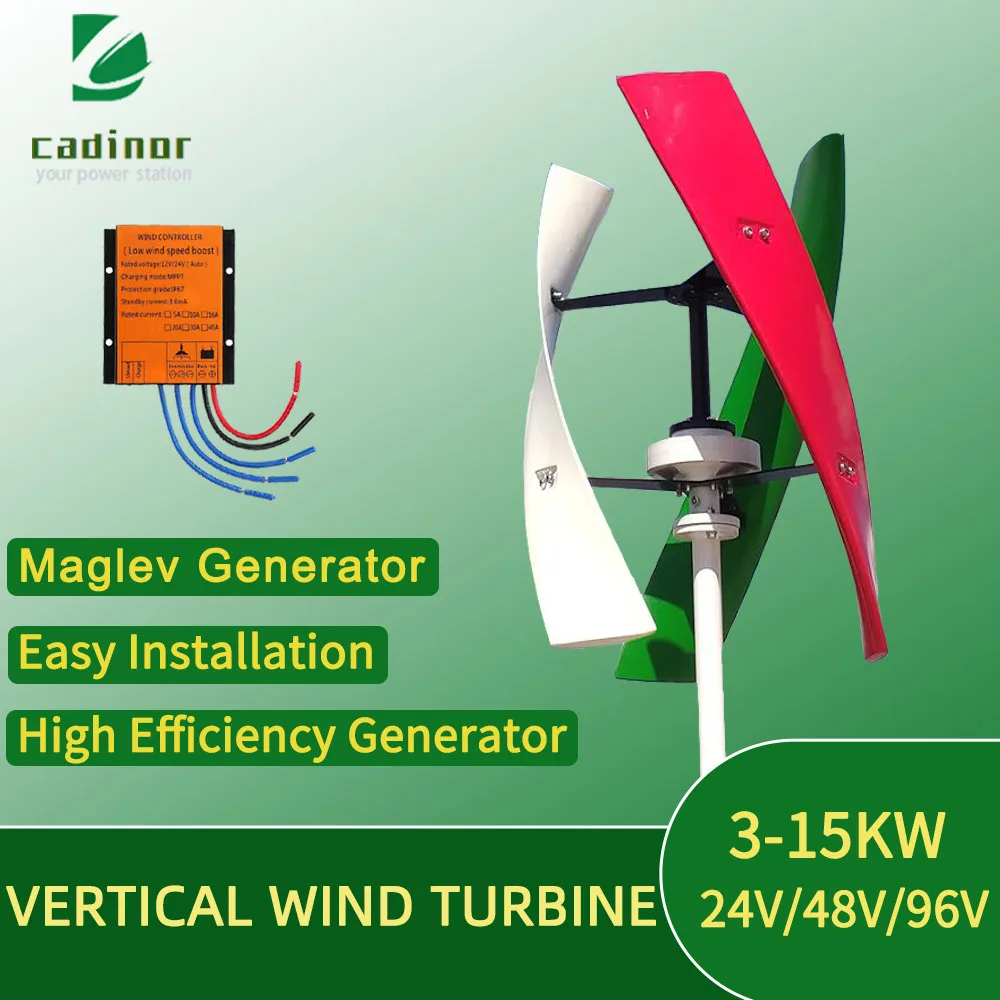 

CARDINGNO новая модернизация 3 кВт Вертикальная ось maglevв низкоскоростная ветряная турбина с низким уровнем шума