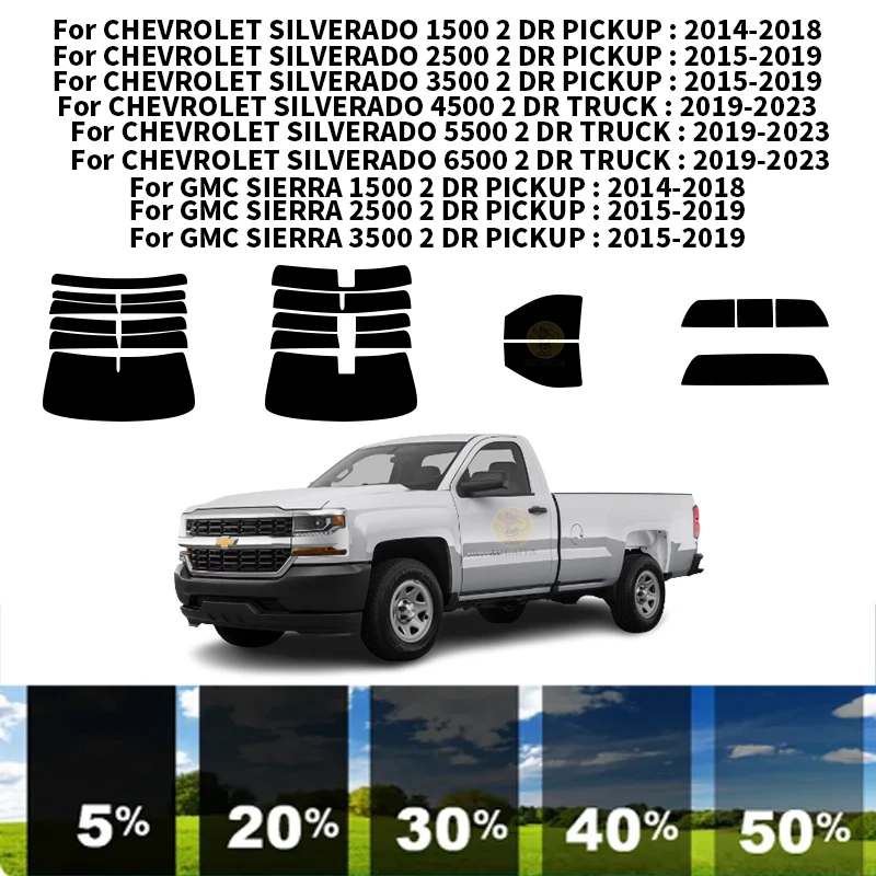 Precut nanoceramics car UV Window Tint Kit Automotive Window Film For CHEVROLET SILVERADO 1500 2 DR PICKUP 2014-2018
Precut nanoceramics car UV Window Tint Kit Automotive Window Film For CHEVROLET SILVERADO 1500 2 DR PICKUP 2014-2018
