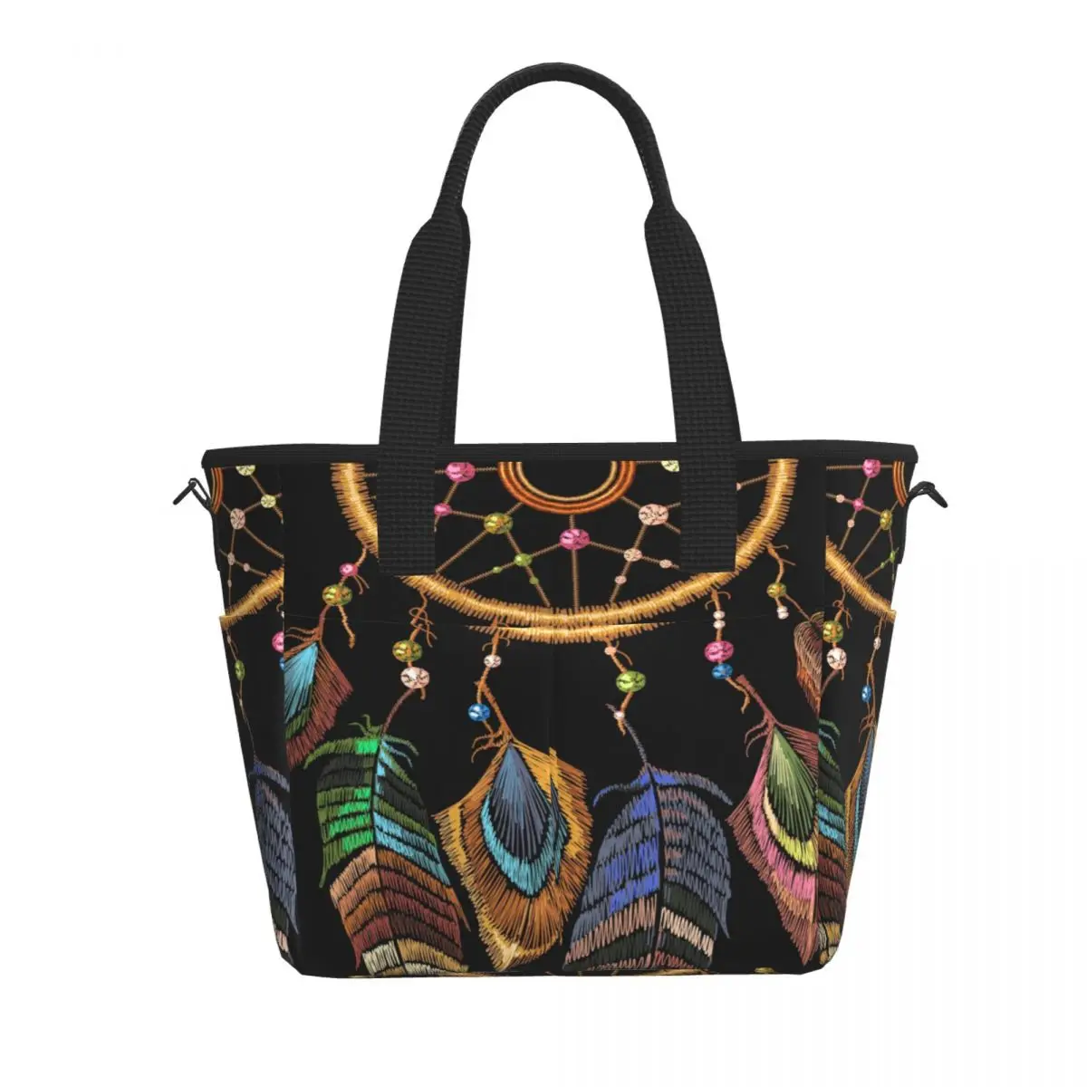 Travel Insulated Lunch Bag Talisman Dreamcatcher Print Large Capacity Food Case for Picnic
Travel Insulated Lunch Bag Talisman Dreamcatcher Print Large Capacity Food Case for Picnic