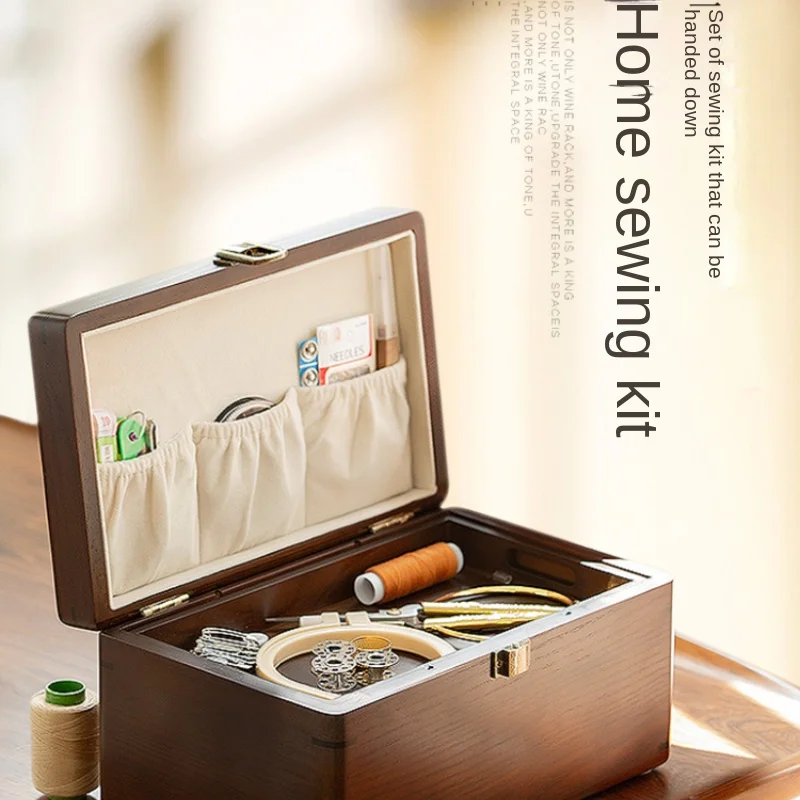 Household sewing box embroidery manual DIY sewing tool set sewing box solid wood dowry wedding gift
Household sewing box embroidery manual DIY sewing tool set sewing box solid wood dowry wedding gift