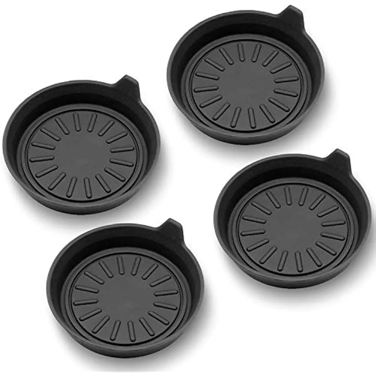 Car Coasters for Cup Holders, Silicone Cup Holder Coasters, Universal Vehicle Coasters, Set of 4 Pack, 3-1/8" Diameter (Black)
Car Coasters for Cup Holders, Silicone Cup Holder Coasters, Universal Vehicle Coasters, Set of 4 Pack, 3-1/8" Diameter (Black)