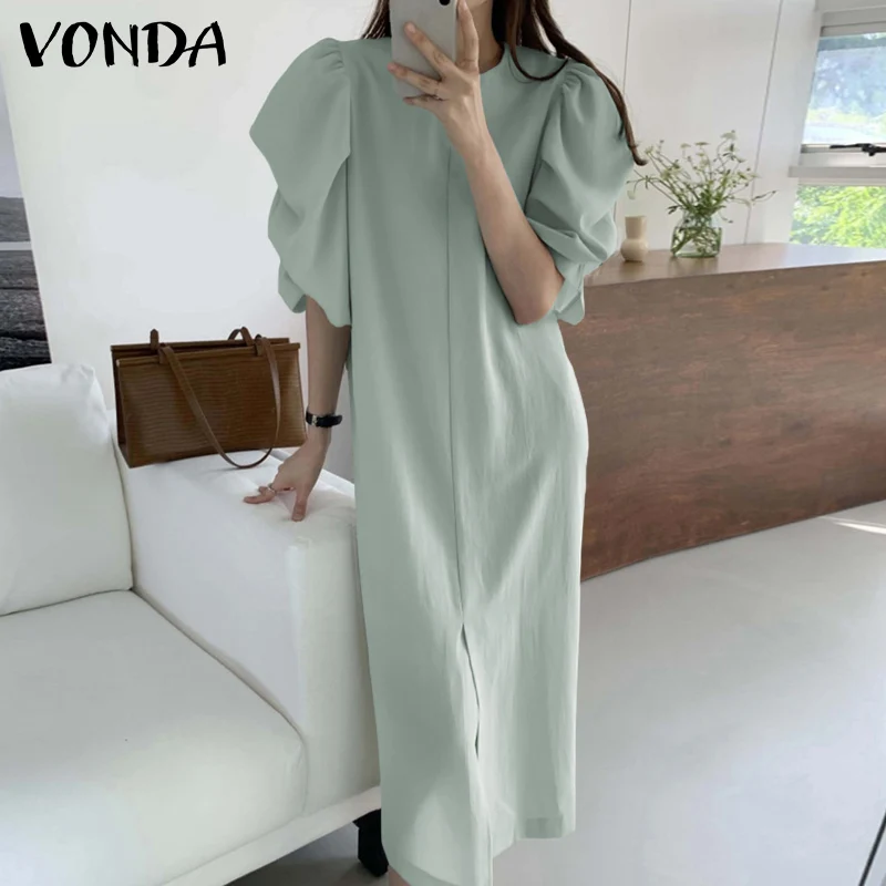 Летнее платье с пышными рукавами VONDA 2022, женское винтажное платье с круглым вырезом, простая одежда для вечерние, летние рубашки, платья, жен...
Летнее платье с пышными рукавами VONDA 2022, женское винтажное платье с круглым вырезом, простая одежда для вечерние, летние рубашки, платья, жен...