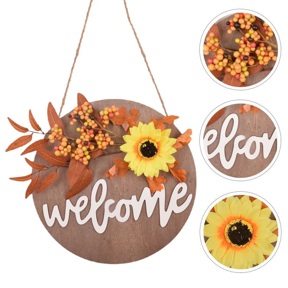 Sign Welcome Door Fall Wood Hanging Thanksgiving Wooden Front Autumn Wreath Sunflower Porch Pumpkin Decorative Signs Decor
Sign Welcome Door Fall Wood Hanging Thanksgiving Wooden Front Autumn Wreath Sunflower Porch Pumpkin Decorative Signs Decor