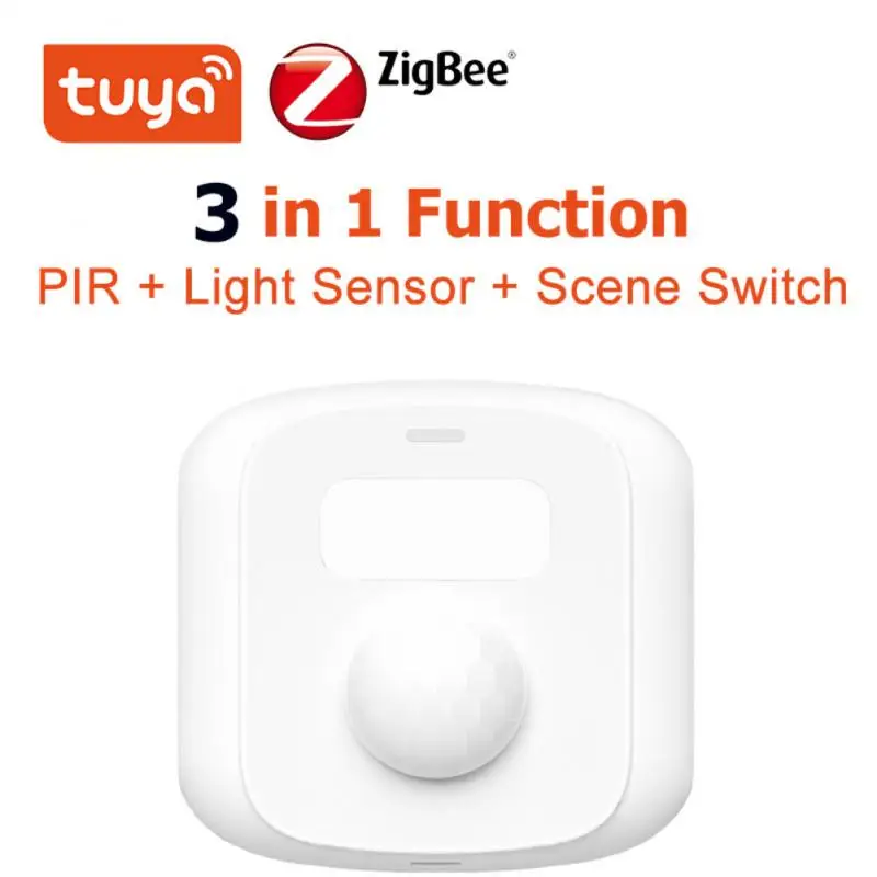 Tuya Wifi/Zigbee Mini Human Motion Movement Body PIR Sensor Light Sensor 3 In 1 Scene Switch Function Smart Life Home Security
Tuya Wifi/Zigbee Mini Human Motion Movement Body PIR Sensor Light Sensor 3 In 1 Scene Switch Function Smart Life Home Security