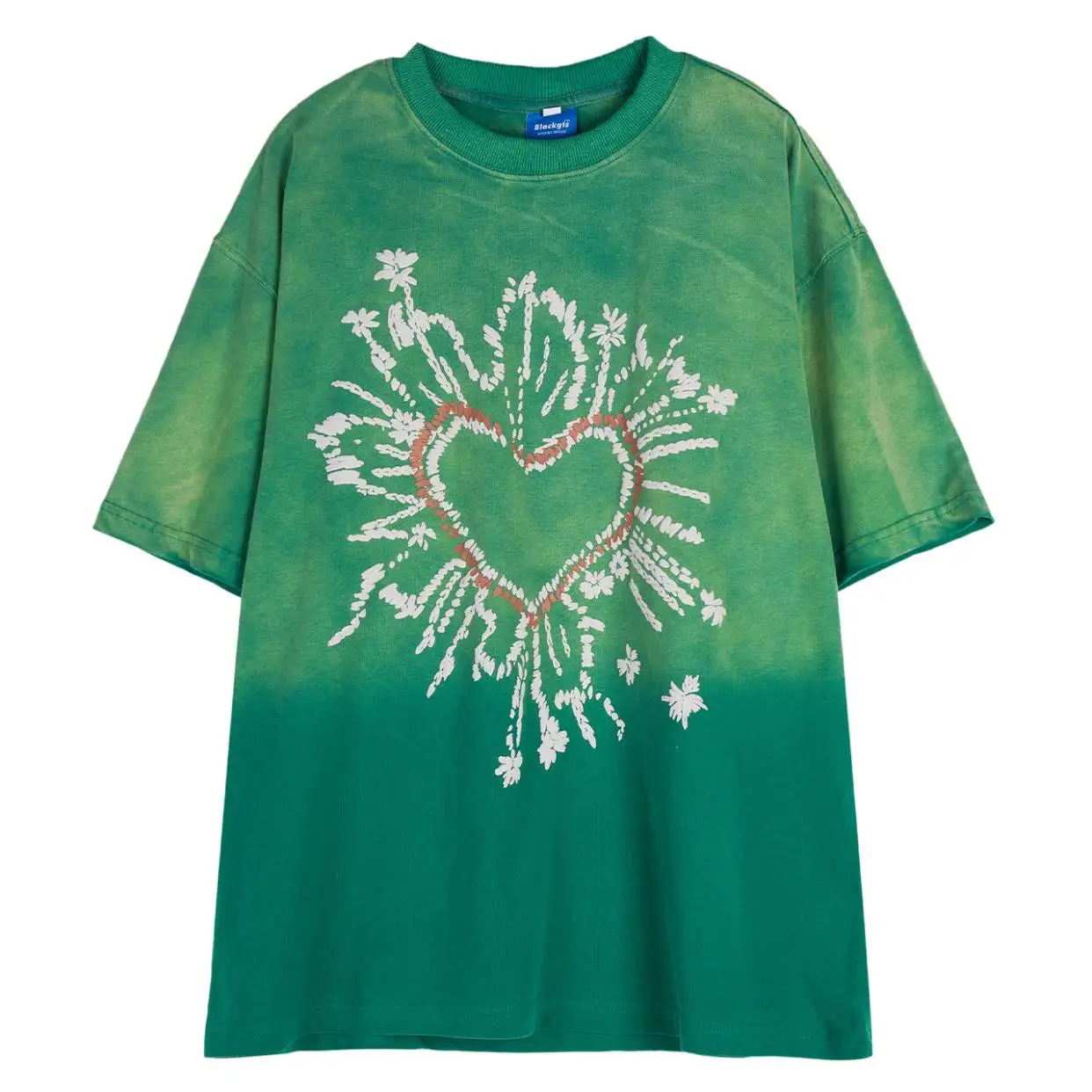 BG American Fashion Short Sleeved T-shirt Women's Old Love Tie Dye European and American Oversize Couple's Top Fashion Brand
BG American Fashion Short Sleeved T-shirt Women's Old Love Tie Dye European and American Oversize Couple's Top Fashion Brand