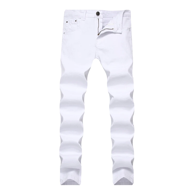 Denim Jeans Men's Slim Skinny Pants White Youth Korean Solid Color Casual Pants Trend Large Size
Denim Jeans Men's Slim Skinny Pants White Youth Korean Solid Color Casual Pants Trend Large Size