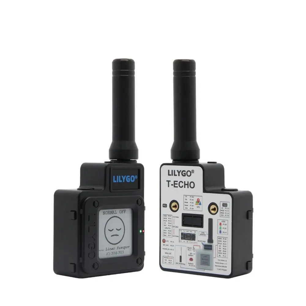 SotfRF T-Echo Black LoRa SX1262 433/868 МГц NRF52840 беспроводной модуль 915 E-Paper GPS RTC NFC BME280 для Arduino LILYGO®TTG
SotfRF T-Echo Black LoRa SX1262 433/868 МГц NRF52840 беспроводной модуль 915 E-Paper GPS RTC NFC BME280 для Arduino LILYGO®TTG