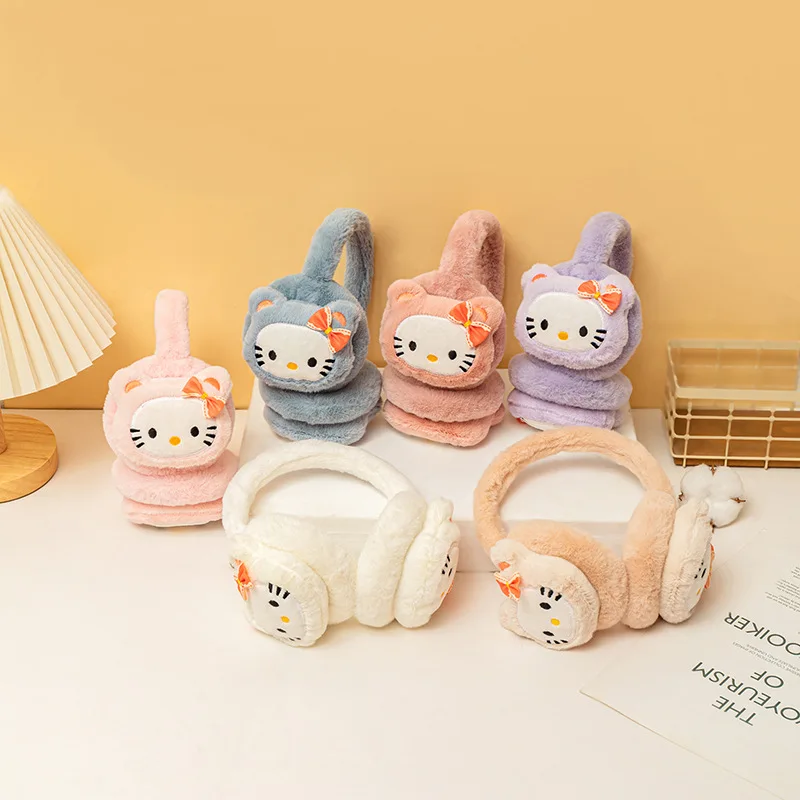 Hello Kitty Sanrio Ear Cover Anime Kawaii Girl Plush Earmuffs Cute Cartoon Soft Women's Ear Warmer Winter Warm Ear-muffs Gift
Hello Kitty Sanrio Ear Cover Anime Kawaii Girl Plush Earmuffs Cute Cartoon Soft Women's Ear Warmer Winter Warm Ear-muffs Gift