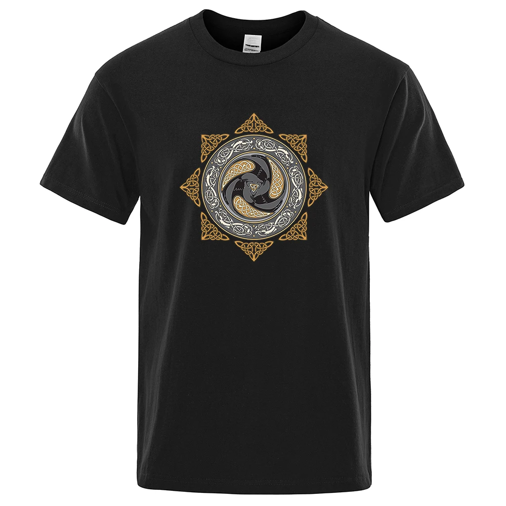 Casual T Shirt Men Summer Cotton Basic Top Tee Shirts Short Sleeve T-shirts for Men VIKINGS Printed Vintage Mens T-shirt Tops
Casual T Shirt Men Summer Cotton Basic Top Tee Shirts Short Sleeve T-shirts for Men VIKINGS Printed Vintage Mens T-shirt Tops