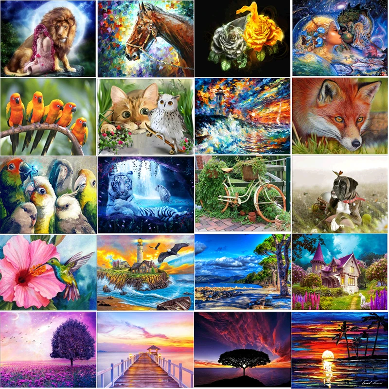 Landscape Animal Interior Paintings 5d Diy Diamond Painting Accessories Cross Stitch Gifts Decorative Picture Diamond Mosaic Art
Landscape Animal Interior Paintings 5d Diy Diamond Painting Accessories Cross Stitch Gifts Decorative Picture Diamond Mosaic Art