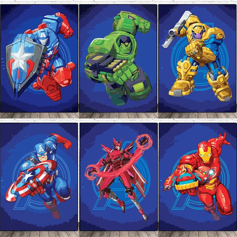 Creative Disney Marvel Comic Poster and Prints Iron Man Hulk Captain america Canvas Painting Kids Room Decor Wall Art Picture
Creative Disney Marvel Comic Poster and Prints Iron Man Hulk Captain america Canvas Painting Kids Room Decor Wall Art Picture