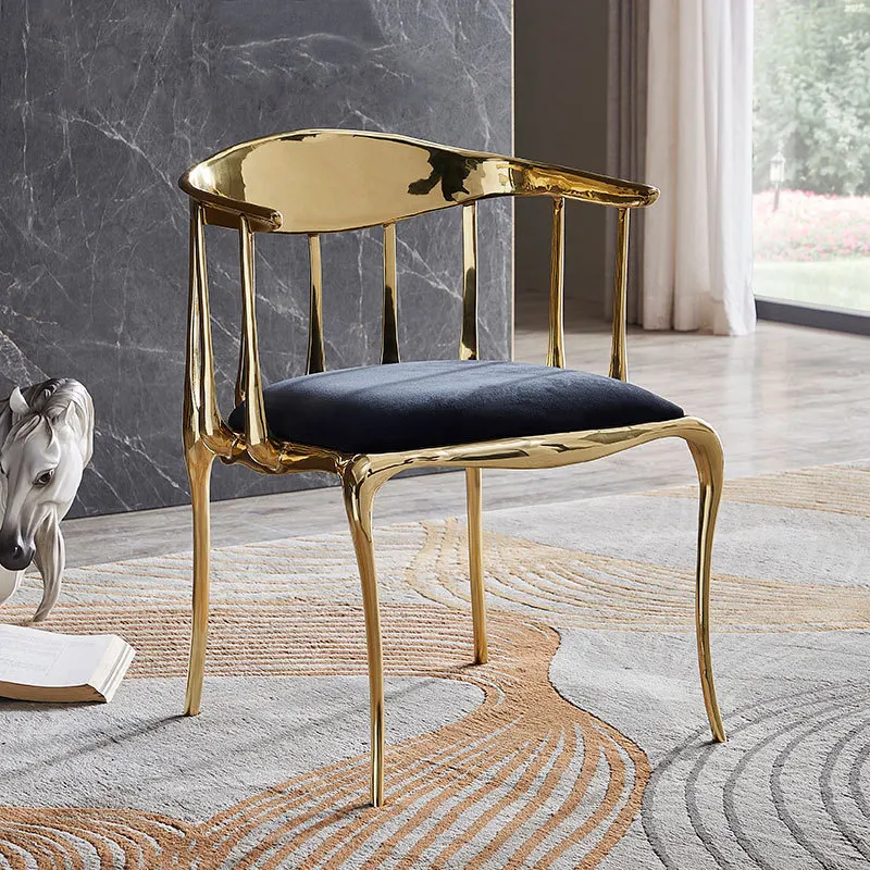 Pure Copper Dining Chair Art Deco Chair Villa Armchair Modern Designer Armchair
Pure Copper Dining Chair Art Deco Chair Villa Armchair Modern Designer Armchair